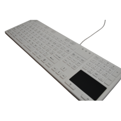 SK314-BL Waterproof antibacterial silicon keyboard with touchpad and backlit