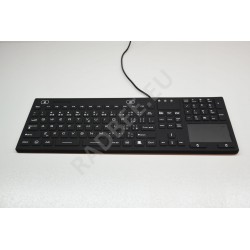 SK314 Waterproof antibacterial silicon keyboard with touchpad